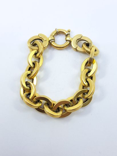 Fancy mesh BRACELET in yellow gold 750 
weight...