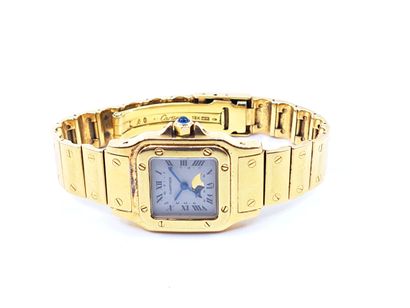 CARTIER Santos
Ladies' wristwatch in yellow...