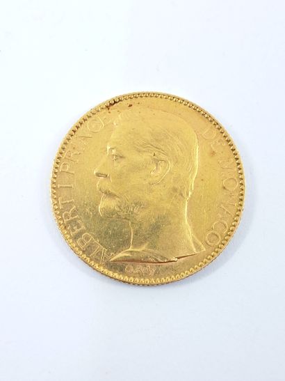 PIECE 100 francs Monaco 1891 in gold
Albert...