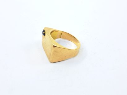 HORSE in yellow gold 750° decorated with...