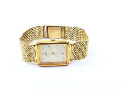 SEIKO 
Wristwatch, rectangular case in gilded...