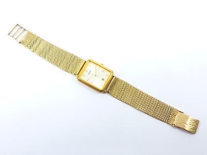SEIKO 
Wristwatch, rectangular case in gilded...