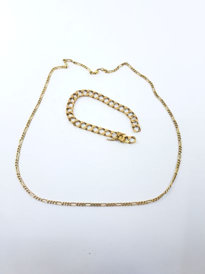 GOURMETTE in yellow gold 750 ° (broken)
A...