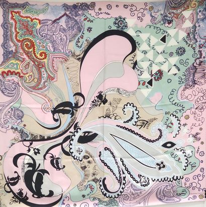 CHRISTIAN LACROIX 
Foulard en soie