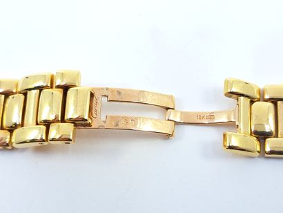CARTIER for PASHA
750 yellow gold watch band...