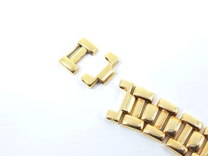 CARTIER for PASHA
750 yellow gold watch band...