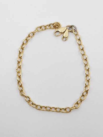Yellow gold bracelet 750 
weight: 3,05g