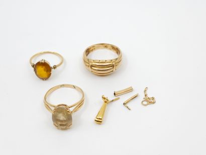 Bague en or jaune 750° 
Poid: 4,90 g
Bague...