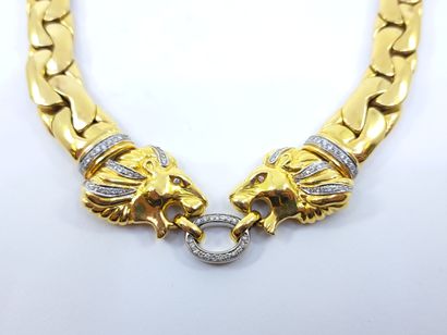FOREIGN WORK
Yellow and white gold necklace...