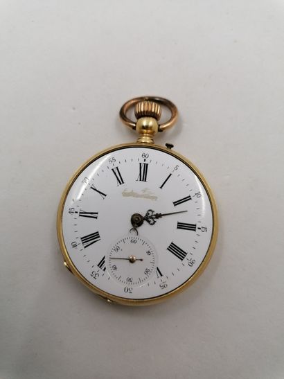 1 Gousset watch 18kt gold 68,64 g deteriorated...