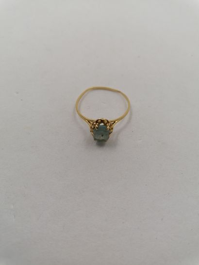 1 Ring 18kt yellow gold and stone 1,70 g...