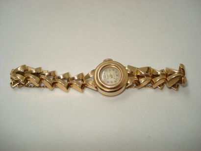 1 Watch strap lady Crawford all Gold 18kt...