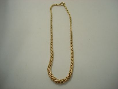 1 Necklace 18kt gold palm tree mesh 25,74...