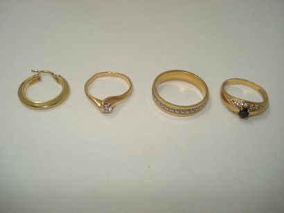 1 Ring Gold 18kt, stone and brilliants 3,00...