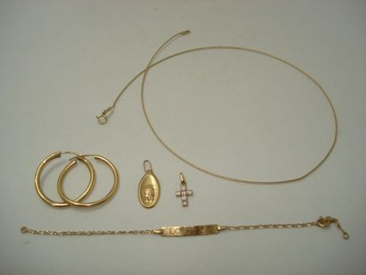 1 Pair of Gold 18kt earrings 1,36 g creoles...