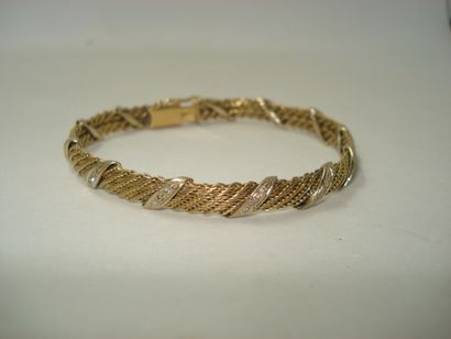 1 Bracelet Gold 18kt and stones 18,44g 