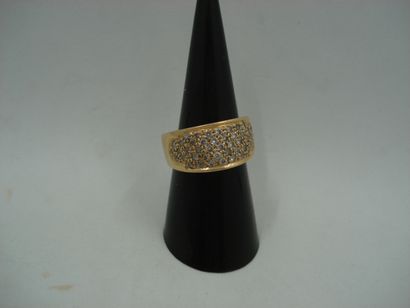 1 Bague Or 18kt et diamants 10,45 g 