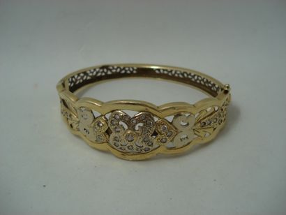 1 Gold bracelet 18kt and stones 17.87g deteriorated...
