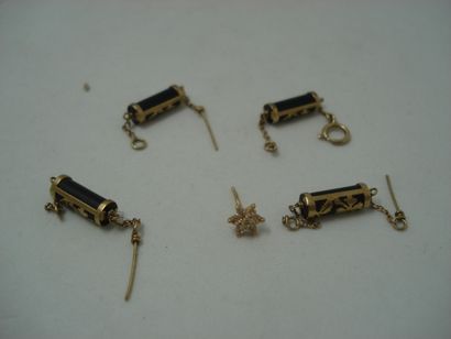 4 Gold 18kt and miscellaneous 2,76g 1 Gold...