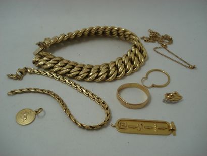 1 Gold 18kt bracelet 34,84g American mesh...