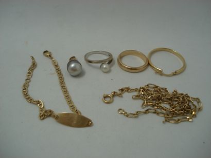 1 Gold chain 18kt 7,40 g alternated 1/1 1...