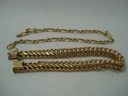 1 Bracelet Gold 18kt 9,76g flat mesh 1 Bracelet...