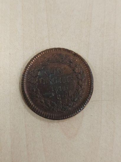Une monnaie Monaco 1838 M. 