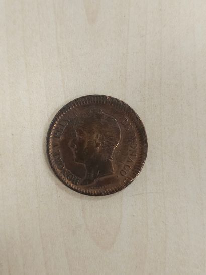 Une monnaie Monaco 1838 M. 