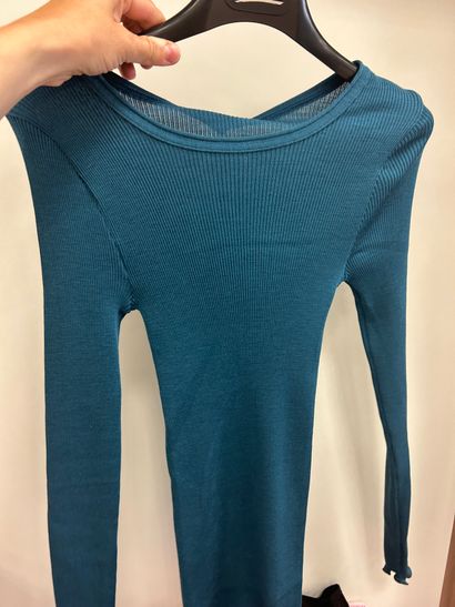 Lot 3 T-shirt manches longues en soie naturelle...