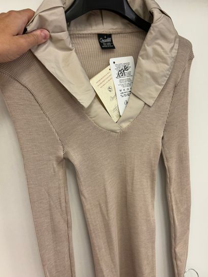 Lot 3 T-shirt manches longues en soie naturelle...