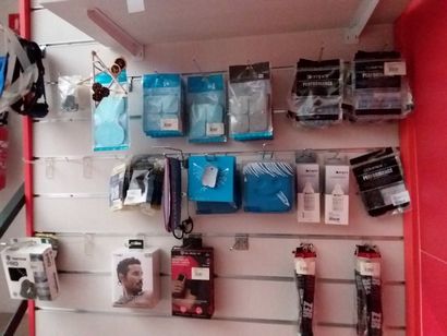 stock contenant
lampes frontales
aeropex...