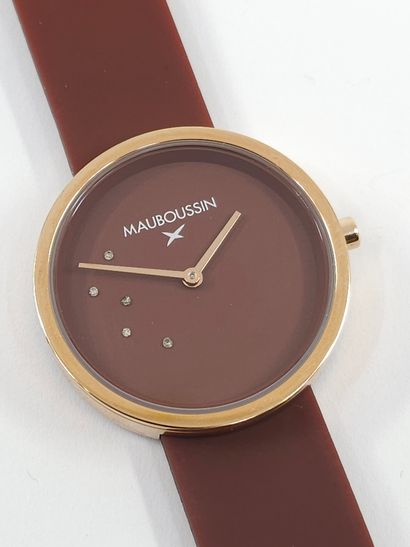 MAUBOUSSIN L'heure caramel 
Montre de dame,...