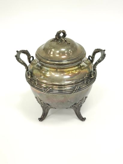 Service à café en argent modele Louis XV...
