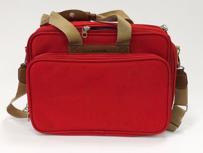 LANCEL
Deux valises rouges