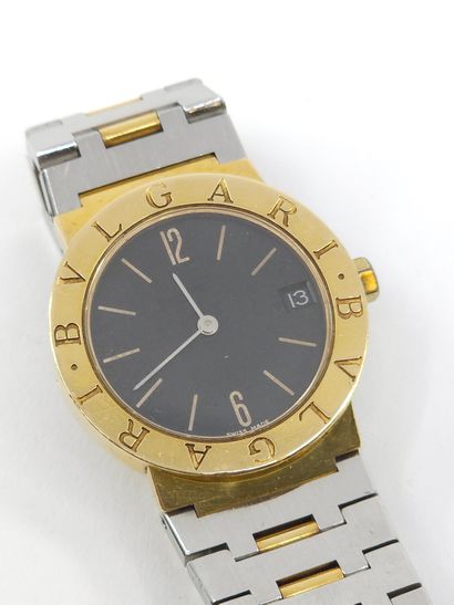 BULGARI
Montre bracelet en or et acier, cadran...