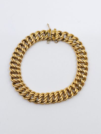 BRACELET maille américaine en or jaune 750°
Poids...