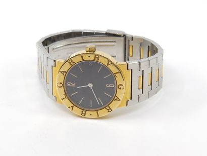BULGARI
Montre bracelet en or et acier, cadran...