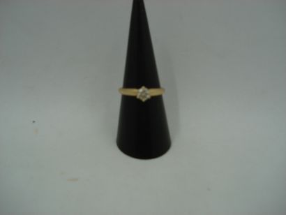 1 Bague Or 18kt et diamant 3,08g 