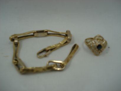 1 Bracelet Or 2 tons 18kt 10,15g deformé...