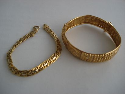 1 Bracelet souple Or 18kt 11,57 g 1 Bracelet...