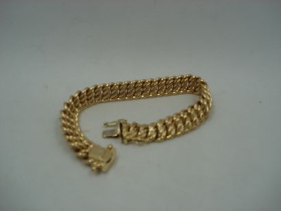 1 Bracelet Or 18kt 13,08g maille américaine...