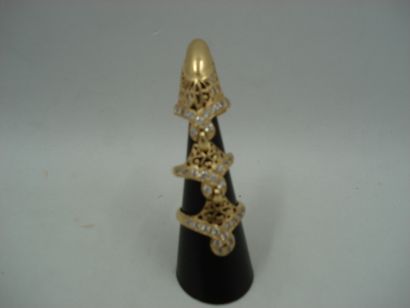 1 Bague Or 18kt et pierres 12,38g 