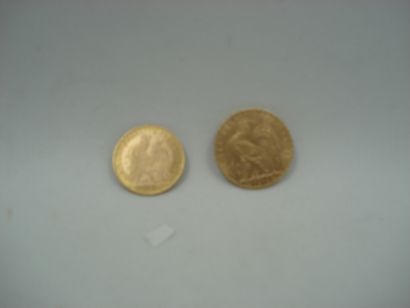 1 Pièce Or 900°/oo 3,23g 10 francs année...