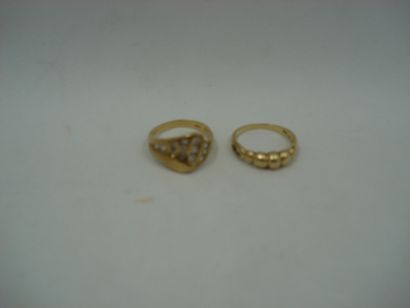 1 Bague Or 18kt 2,74g 1 Bague Or 18kt et...