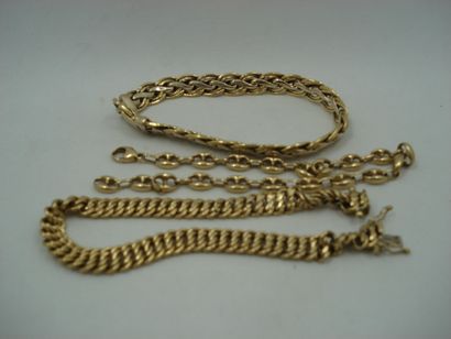 1 Bracelet Or 18kt 8,56g grains de café 1...