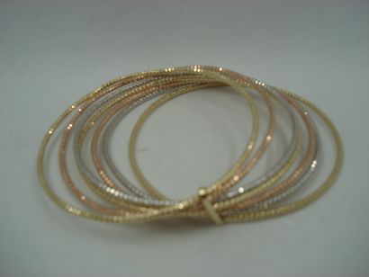 1 Bracelet Or 3 tons 18 carats 11,49 g 1...
