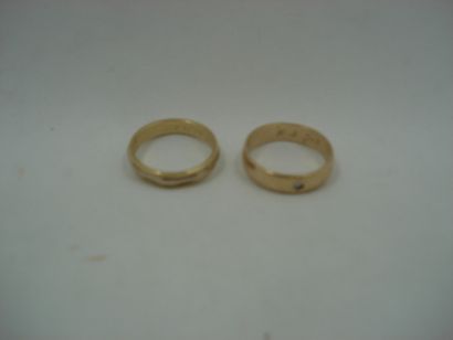 1 Alliance Or 18kt et diamant 6,22g 1 Alliance...
