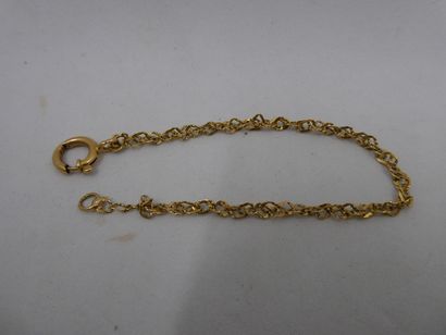 1 Bracelet Or 18kt 2,53g détérioré 