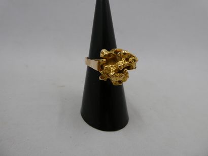 1 Bague Or 18kt 15,57g pépite 
