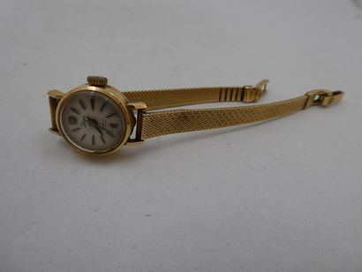 1 Bracelet montre Or 18kt 19,74g détériorée...